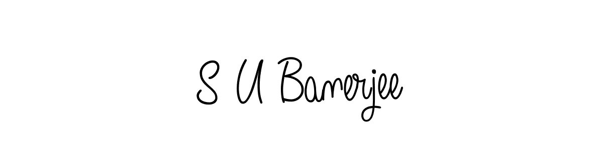 Design your own signature with our free online signature maker. With this signature software, you can create a handwritten (Angelique-Rose-font-FFP) signature for name S U Banerjee. S U Banerjee signature style 5 images and pictures png