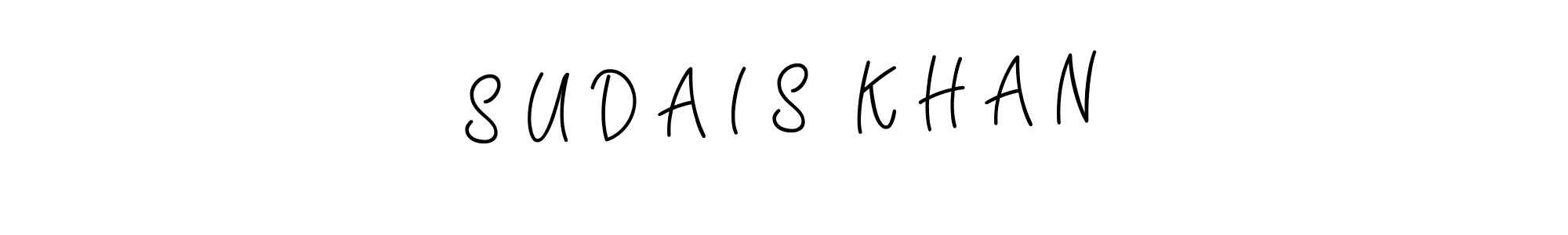 Create a beautiful signature design for name S U D A I S  K H A N. With this signature (Angelique-Rose-font-FFP) fonts, you can make a handwritten signature for free. S U D A I S  K H A N signature style 5 images and pictures png