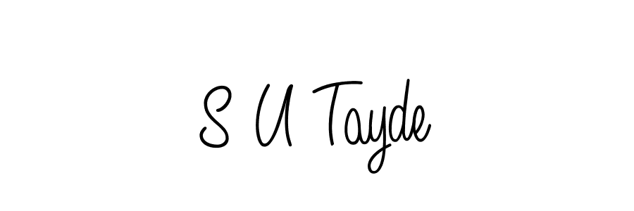 Also You can easily find your signature by using the search form. We will create S U Tayde name handwritten signature images for you free of cost using Angelique-Rose-font-FFP sign style. S U Tayde signature style 5 images and pictures png