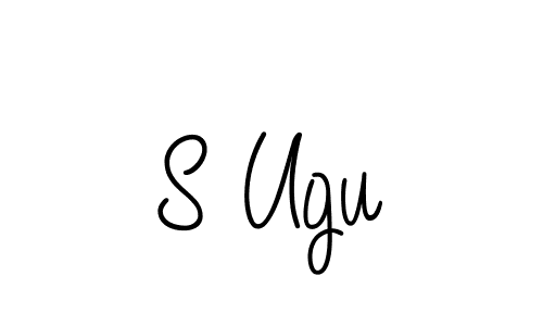 How to make S Ugu signature? Angelique-Rose-font-FFP is a professional autograph style. Create handwritten signature for S Ugu name. S Ugu signature style 5 images and pictures png