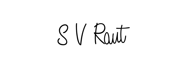 Best and Professional Signature Style for S V Raut. Angelique-Rose-font-FFP Best Signature Style Collection. S V Raut signature style 5 images and pictures png