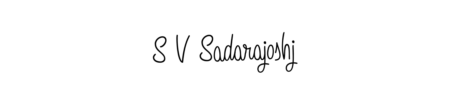 This is the best signature style for the S V Sadarajoshj name. Also you like these signature font (Angelique-Rose-font-FFP). Mix name signature. S V Sadarajoshj signature style 5 images and pictures png