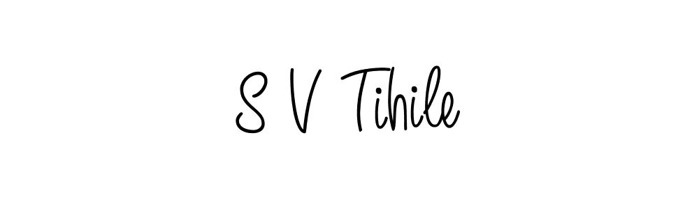 Make a beautiful signature design for name S V Tihile. Use this online signature maker to create a handwritten signature for free. S V Tihile signature style 5 images and pictures png
