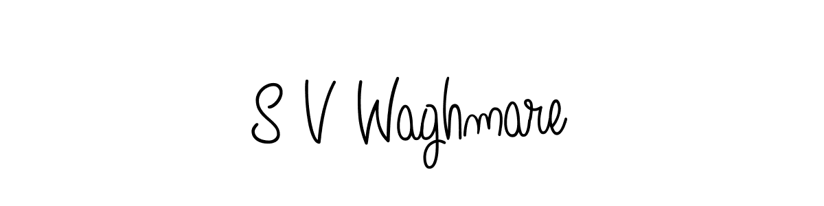 Also You can easily find your signature by using the search form. We will create S V Waghmare name handwritten signature images for you free of cost using Angelique-Rose-font-FFP sign style. S V Waghmare signature style 5 images and pictures png