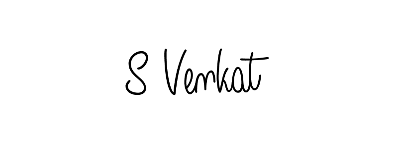 Create a beautiful signature design for name S Venkat. With this signature (Angelique-Rose-font-FFP) fonts, you can make a handwritten signature for free. S Venkat signature style 5 images and pictures png