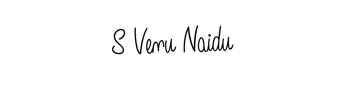 Design your own signature with our free online signature maker. With this signature software, you can create a handwritten (Angelique-Rose-font-FFP) signature for name S Venu Naidu. S Venu Naidu signature style 5 images and pictures png