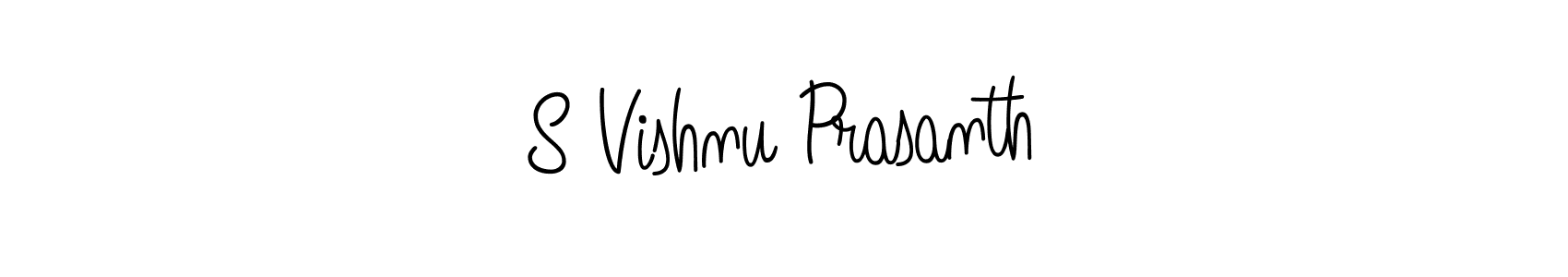 S Vishnu Prasanth stylish signature style. Best Handwritten Sign (Angelique-Rose-font-FFP) for my name. Handwritten Signature Collection Ideas for my name S Vishnu Prasanth. S Vishnu Prasanth signature style 5 images and pictures png
