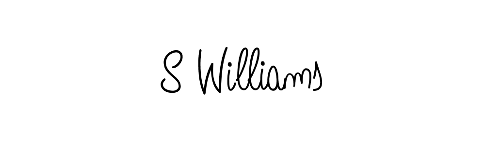 Create a beautiful signature design for name S Williams. With this signature (Angelique-Rose-font-FFP) fonts, you can make a handwritten signature for free. S Williams signature style 5 images and pictures png