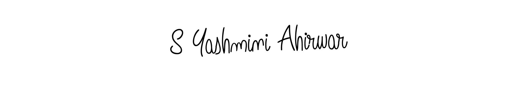 Also we have S Yashmini Ahirwar name is the best signature style. Create professional handwritten signature collection using Angelique-Rose-font-FFP autograph style. S Yashmini Ahirwar signature style 5 images and pictures png