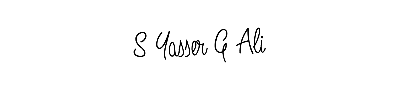 Make a beautiful signature design for name S Yasser G Ali. Use this online signature maker to create a handwritten signature for free. S Yasser G Ali signature style 5 images and pictures png