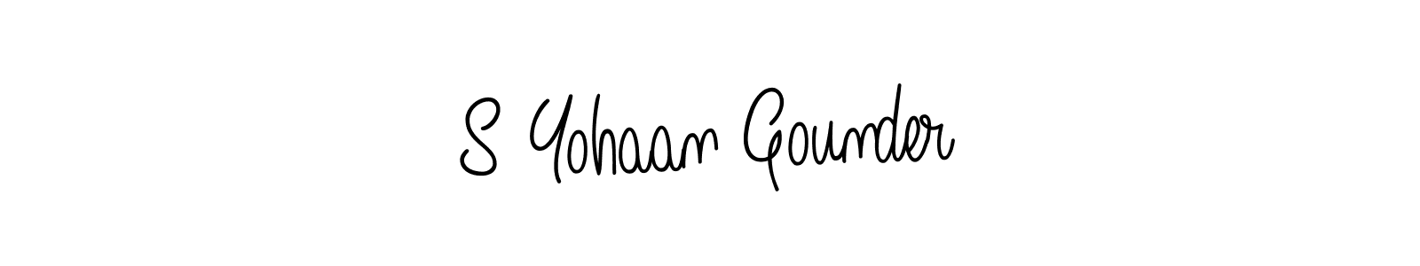 Make a short S Yohaan Gounder signature style. Manage your documents anywhere anytime using Angelique-Rose-font-FFP. Create and add eSignatures, submit forms, share and send files easily. S Yohaan Gounder signature style 5 images and pictures png