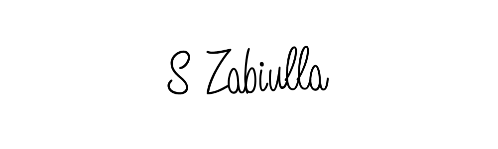 You should practise on your own different ways (Angelique-Rose-font-FFP) to write your name (S Zabiulla) in signature. don't let someone else do it for you. S Zabiulla signature style 5 images and pictures png