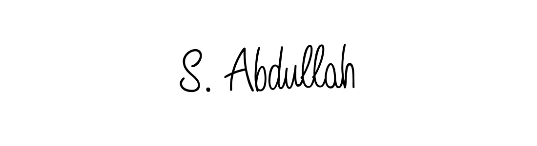 Make a beautiful signature design for name S. Abdullah. With this signature (Angelique-Rose-font-FFP) style, you can create a handwritten signature for free. S. Abdullah signature style 5 images and pictures png