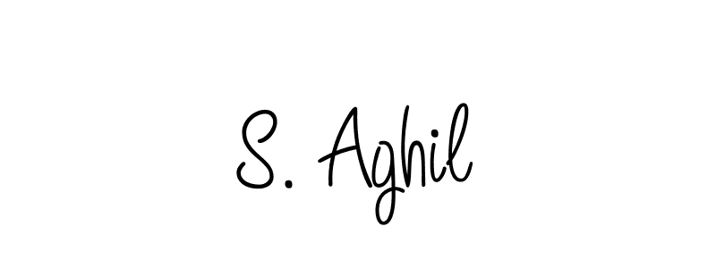 Check out images of Autograph of S. Aghil name. Actor S. Aghil Signature Style. Angelique-Rose-font-FFP is a professional sign style online. S. Aghil signature style 5 images and pictures png