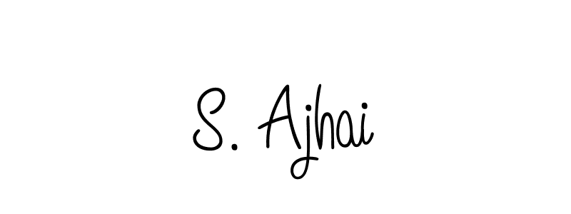 This is the best signature style for the S. Ajhai name. Also you like these signature font (Angelique-Rose-font-FFP). Mix name signature. S. Ajhai signature style 5 images and pictures png