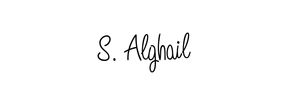 S. Alghail stylish signature style. Best Handwritten Sign (Angelique-Rose-font-FFP) for my name. Handwritten Signature Collection Ideas for my name S. Alghail. S. Alghail signature style 5 images and pictures png