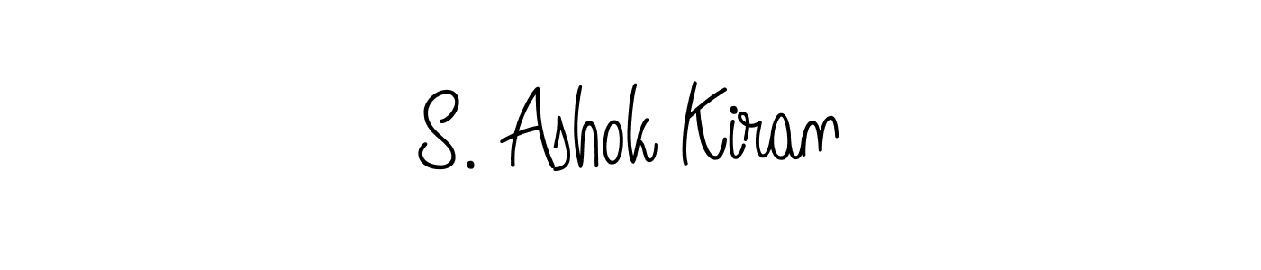 Best and Professional Signature Style for S. Ashok Kiran. Angelique-Rose-font-FFP Best Signature Style Collection. S. Ashok Kiran signature style 5 images and pictures png