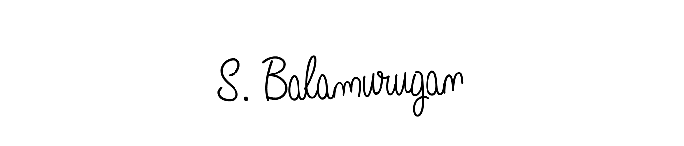 Use a signature maker to create a handwritten signature online. With this signature software, you can design (Angelique-Rose-font-FFP) your own signature for name S. Balamurugan. S. Balamurugan signature style 5 images and pictures png