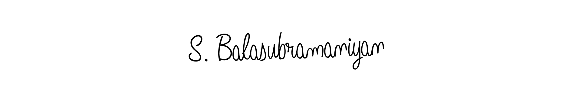 Make a beautiful signature design for name S. Balasubramaniyan. With this signature (Angelique-Rose-font-FFP) style, you can create a handwritten signature for free. S. Balasubramaniyan signature style 5 images and pictures png