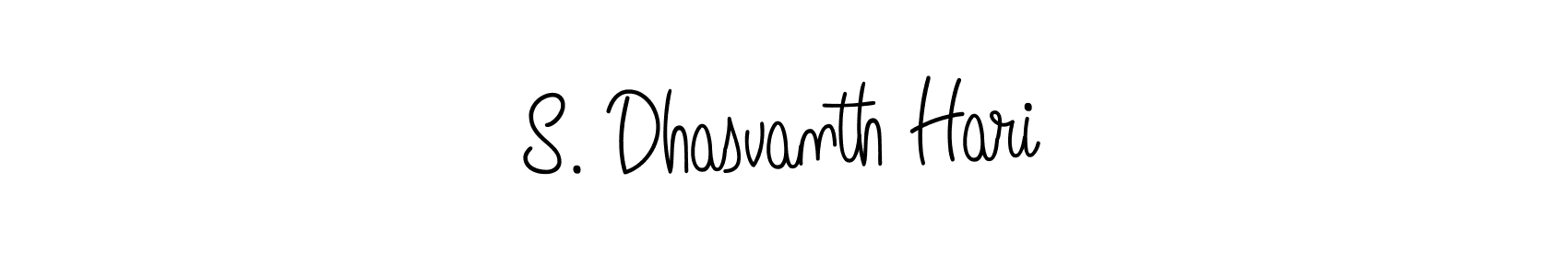 You should practise on your own different ways (Angelique-Rose-font-FFP) to write your name (S. Dhasvanth Hari) in signature. don't let someone else do it for you. S. Dhasvanth Hari signature style 5 images and pictures png