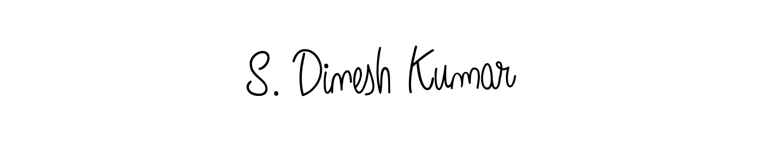 This is the best signature style for the S. Dinesh Kumar name. Also you like these signature font (Angelique-Rose-font-FFP). Mix name signature. S. Dinesh Kumar signature style 5 images and pictures png