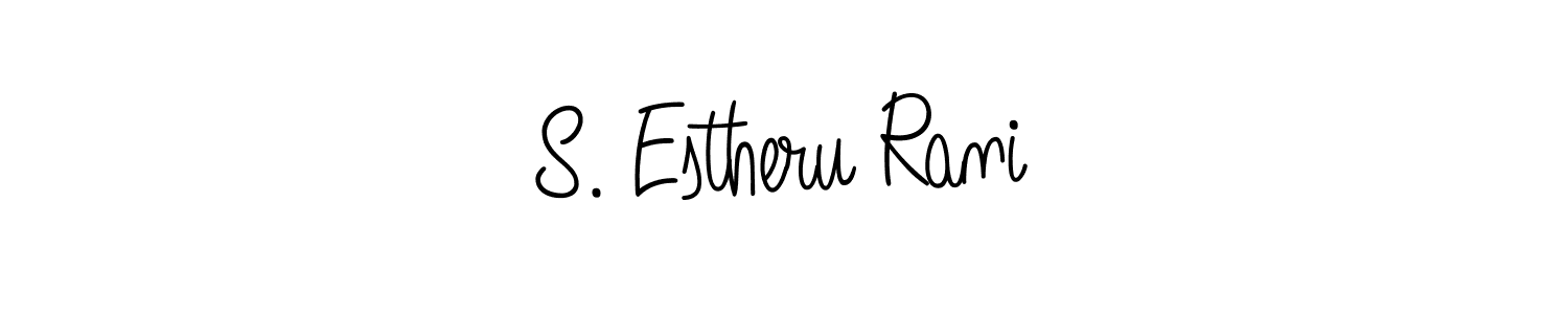 Once you've used our free online signature maker to create your best signature Angelique-Rose-font-FFP style, it's time to enjoy all of the benefits that S. Estheru Rani name signing documents. S. Estheru Rani signature style 5 images and pictures png