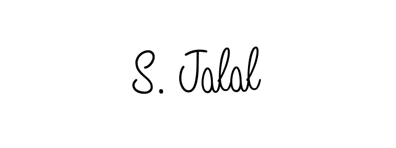 Make a beautiful signature design for name S. Jalal. With this signature (Angelique-Rose-font-FFP) style, you can create a handwritten signature for free. S. Jalal signature style 5 images and pictures png