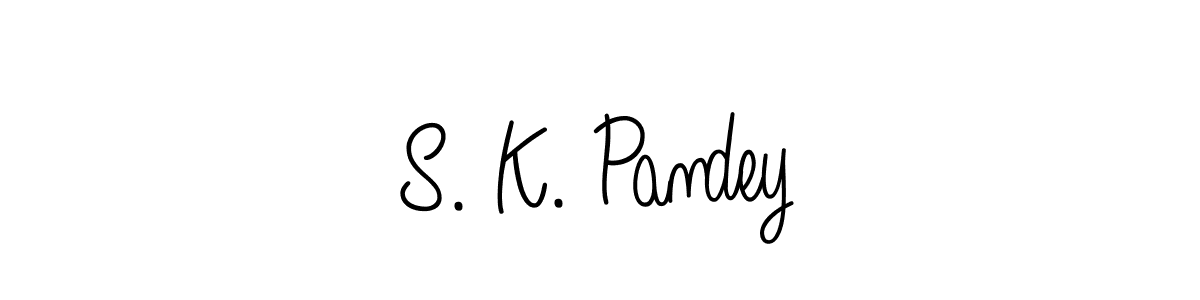 How to make S. K. Pandey name signature. Use Angelique-Rose-font-FFP style for creating short signs online. This is the latest handwritten sign. S. K. Pandey signature style 5 images and pictures png