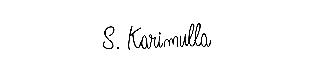 How to make S. Karimulla name signature. Use Angelique-Rose-font-FFP style for creating short signs online. This is the latest handwritten sign. S. Karimulla signature style 5 images and pictures png