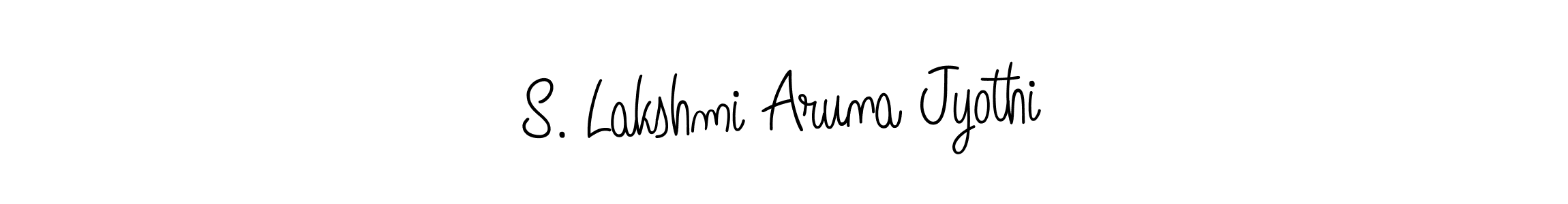 Also we have S. Lakshmi Aruna Jyothi name is the best signature style. Create professional handwritten signature collection using Angelique-Rose-font-FFP autograph style. S. Lakshmi Aruna Jyothi signature style 5 images and pictures png