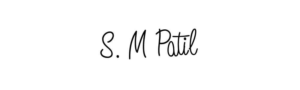 Design your own signature with our free online signature maker. With this signature software, you can create a handwritten (Angelique-Rose-font-FFP) signature for name S. M Patil. S. M Patil signature style 5 images and pictures png