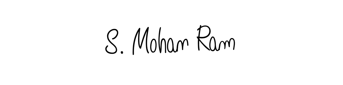 The best way (Angelique-Rose-font-FFP) to make a short signature is to pick only two or three words in your name. The name S. Mohan Ram include a total of six letters. For converting this name. S. Mohan Ram signature style 5 images and pictures png