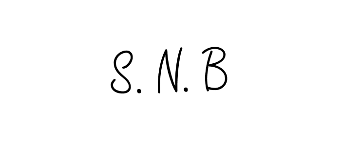 if you are searching for the best signature style for your name S. N. B. so please give up your signature search. here we have designed multiple signature styles  using Angelique-Rose-font-FFP. S. N. B signature style 5 images and pictures png