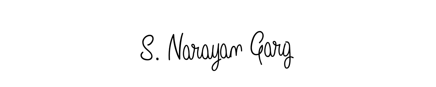 if you are searching for the best signature style for your name S. Narayan Garg. so please give up your signature search. here we have designed multiple signature styles  using Angelique-Rose-font-FFP. S. Narayan Garg signature style 5 images and pictures png