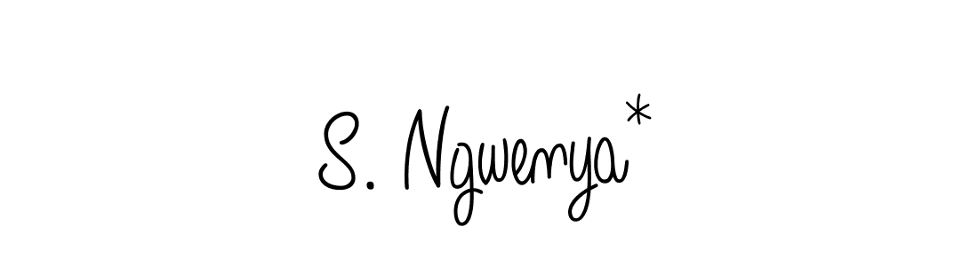 Check out images of Autograph of S. Ngwenya* name. Actor S. Ngwenya* Signature Style. Angelique-Rose-font-FFP is a professional sign style online. S. Ngwenya* signature style 5 images and pictures png