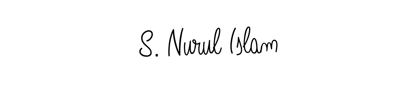 Create a beautiful signature design for name S. Nurul Islam. With this signature (Angelique-Rose-font-FFP) fonts, you can make a handwritten signature for free. S. Nurul Islam signature style 5 images and pictures png