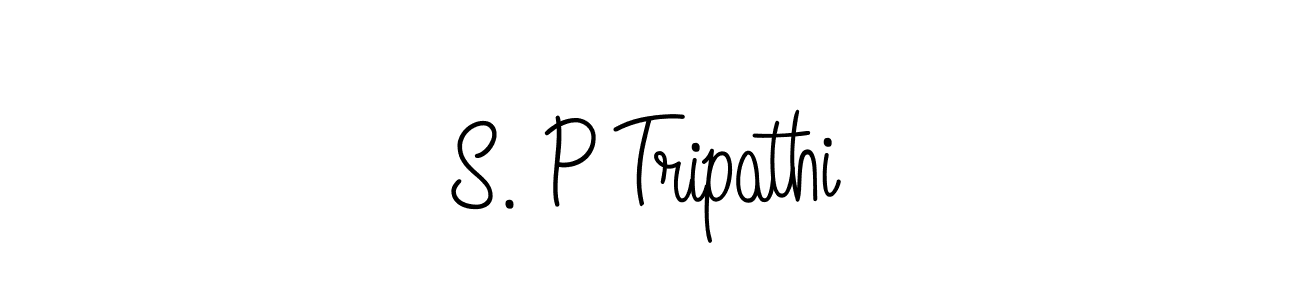 Check out images of Autograph of S. P Tripathi name. Actor S. P Tripathi Signature Style. Angelique-Rose-font-FFP is a professional sign style online. S. P Tripathi signature style 5 images and pictures png