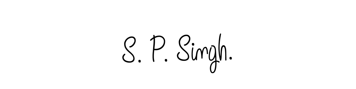 Use a signature maker to create a handwritten signature online. With this signature software, you can design (Angelique-Rose-font-FFP) your own signature for name S. P. Singh.. S. P. Singh. signature style 5 images and pictures png