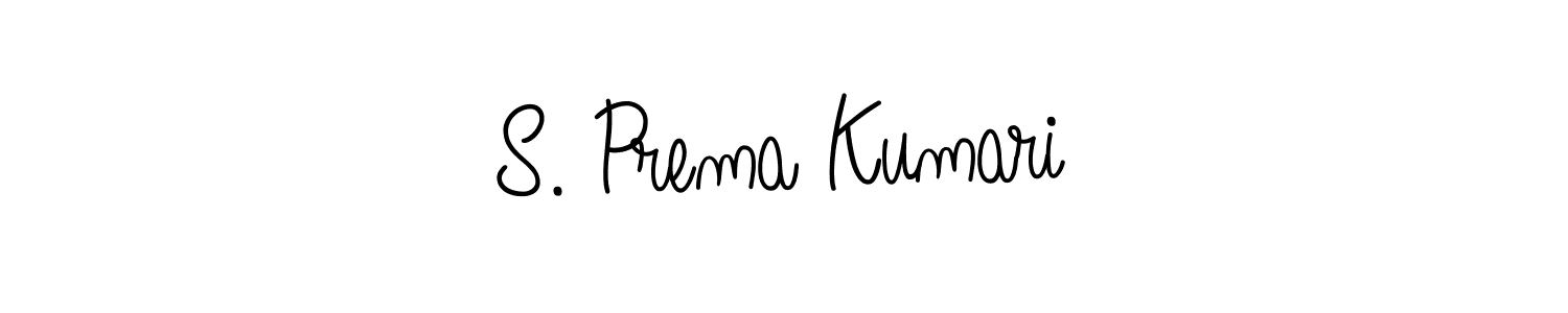 How to make S. Prema Kumari name signature. Use Angelique-Rose-font-FFP style for creating short signs online. This is the latest handwritten sign. S. Prema Kumari signature style 5 images and pictures png