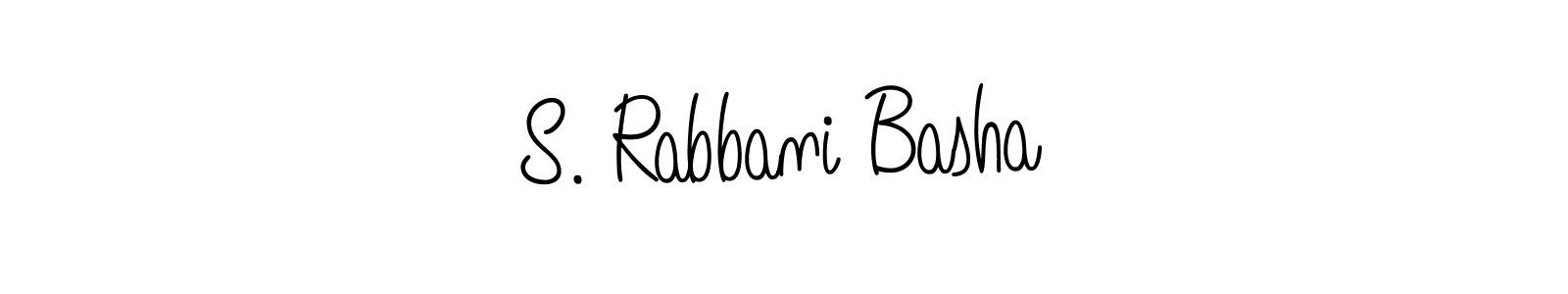 S. Rabbani Basha stylish signature style. Best Handwritten Sign (Angelique-Rose-font-FFP) for my name. Handwritten Signature Collection Ideas for my name S. Rabbani Basha. S. Rabbani Basha signature style 5 images and pictures png