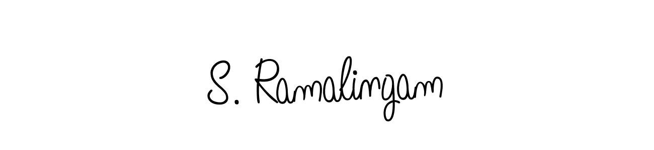 Create a beautiful signature design for name S. Ramalingam. With this signature (Angelique-Rose-font-FFP) fonts, you can make a handwritten signature for free. S. Ramalingam signature style 5 images and pictures png