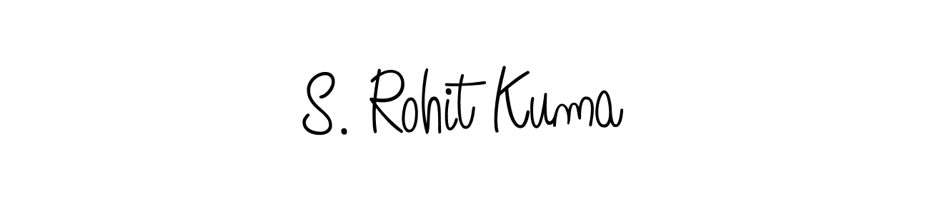 You should practise on your own different ways (Angelique-Rose-font-FFP) to write your name (S. Rohit Kuma) in signature. don't let someone else do it for you. S. Rohit Kuma signature style 5 images and pictures png