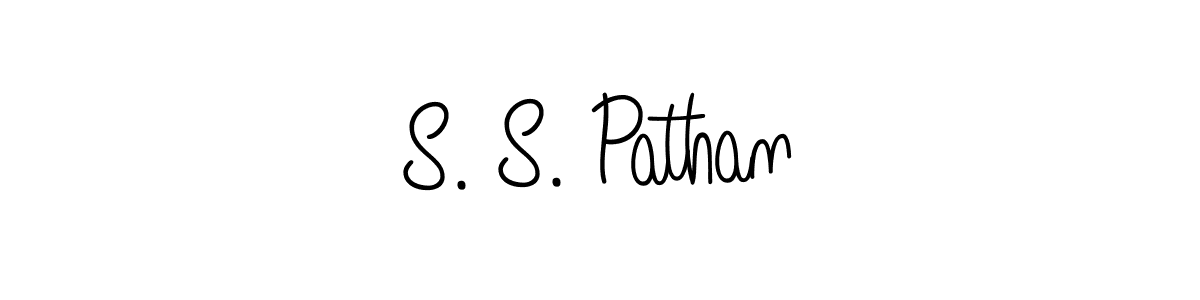 Create a beautiful signature design for name S. S. Pathan. With this signature (Angelique-Rose-font-FFP) fonts, you can make a handwritten signature for free. S. S. Pathan signature style 5 images and pictures png