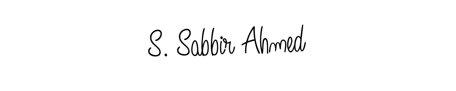 S. Sabbir Ahmed stylish signature style. Best Handwritten Sign (Angelique-Rose-font-FFP) for my name. Handwritten Signature Collection Ideas for my name S. Sabbir Ahmed. S. Sabbir Ahmed signature style 5 images and pictures png