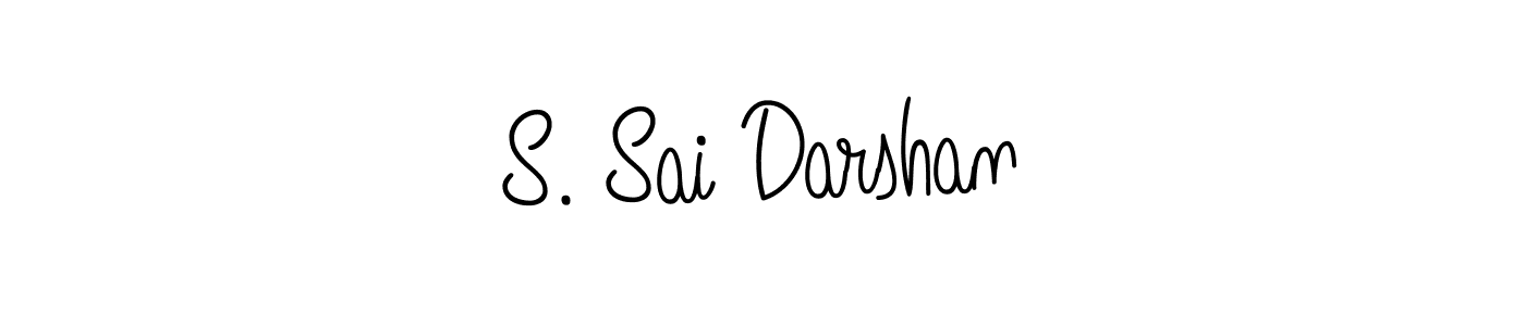 Make a beautiful signature design for name S. Sai Darshan. With this signature (Angelique-Rose-font-FFP) style, you can create a handwritten signature for free. S. Sai Darshan signature style 5 images and pictures png