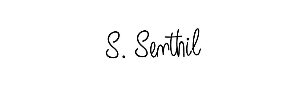 Use a signature maker to create a handwritten signature online. With this signature software, you can design (Angelique-Rose-font-FFP) your own signature for name S. Senthil. S. Senthil signature style 5 images and pictures png