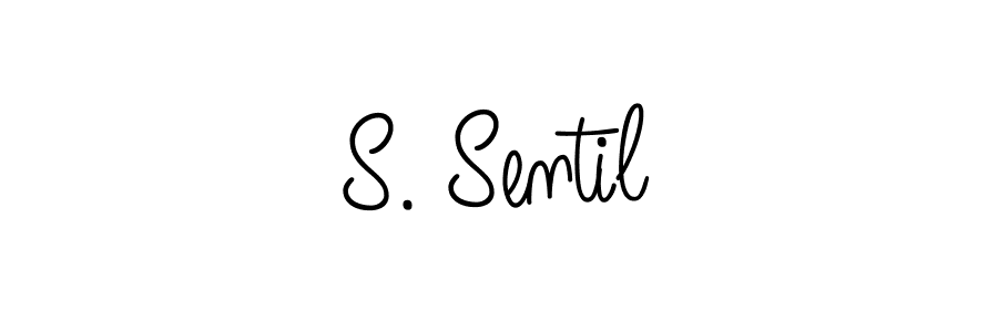 Make a beautiful signature design for name S. Sentil. With this signature (Angelique-Rose-font-FFP) style, you can create a handwritten signature for free. S. Sentil signature style 5 images and pictures png