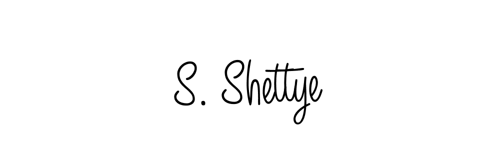 Create a beautiful signature design for name S. Shettye. With this signature (Angelique-Rose-font-FFP) fonts, you can make a handwritten signature for free. S. Shettye signature style 5 images and pictures png