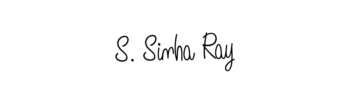 The best way (Angelique-Rose-font-FFP) to make a short signature is to pick only two or three words in your name. The name S. Sinha Ray include a total of six letters. For converting this name. S. Sinha Ray signature style 5 images and pictures png