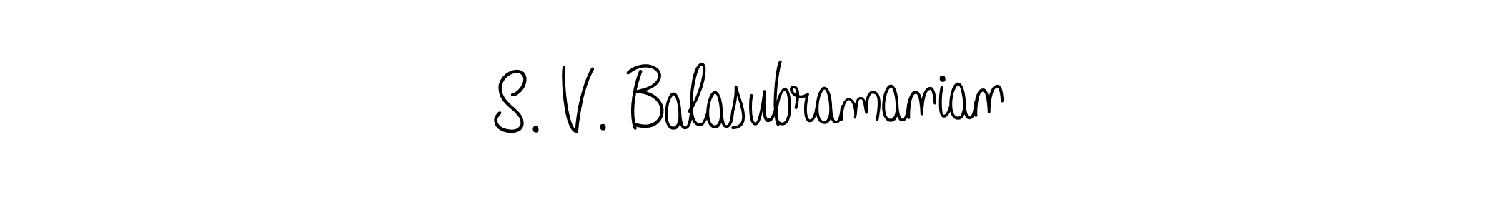 Make a short S. V. Balasubramanian signature style. Manage your documents anywhere anytime using Angelique-Rose-font-FFP. Create and add eSignatures, submit forms, share and send files easily. S. V. Balasubramanian signature style 5 images and pictures png